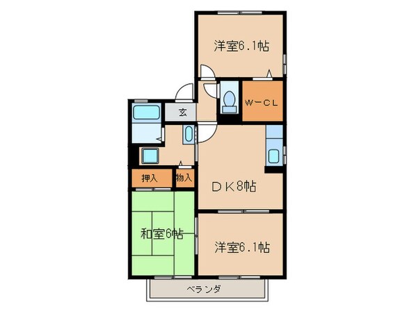 ヴィラ　エテルノの物件間取画像